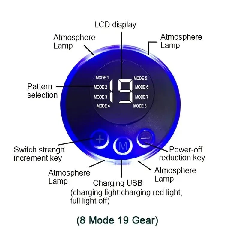ABS MUSCLE STIMULATOR WITH USB CHARGING
