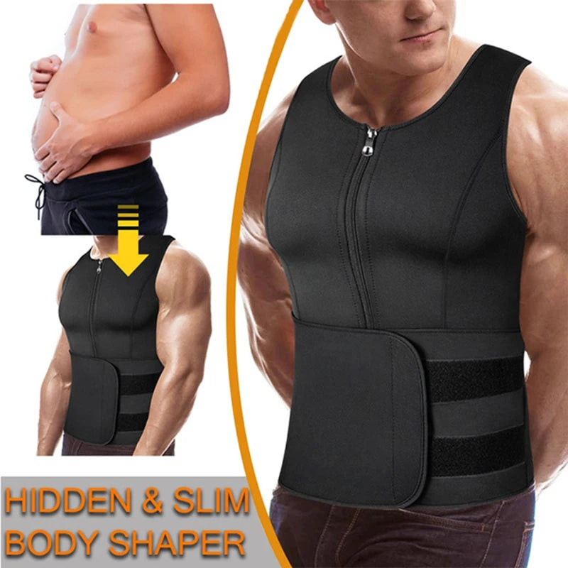 MEN´S NEOPRENE SAUNA WAIST TRAINER VEST