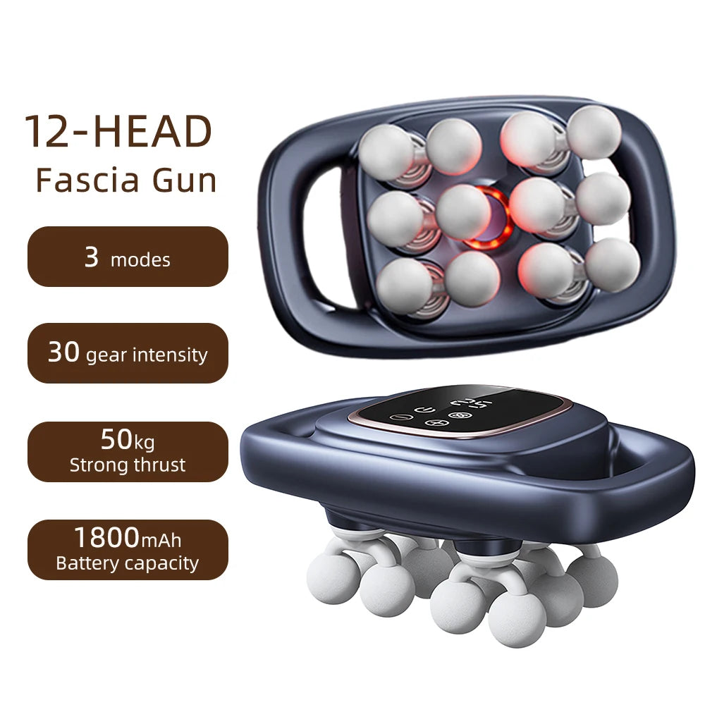 12-HEAD MASSAGE GUN