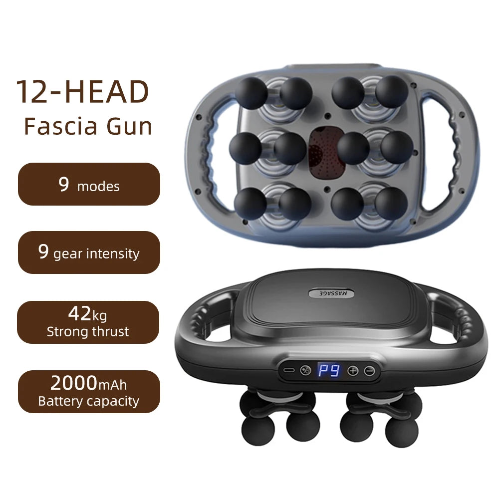 12-HEAD MASSAGE GUN