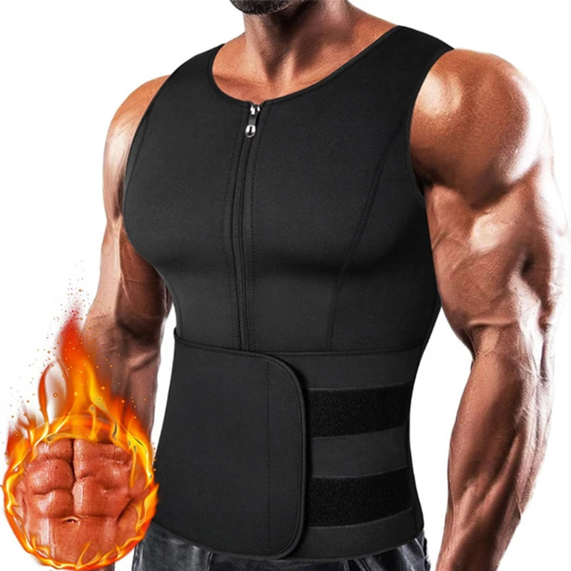 MEN´S NEOPRENE SAUNA WAIST TRAINER VEST