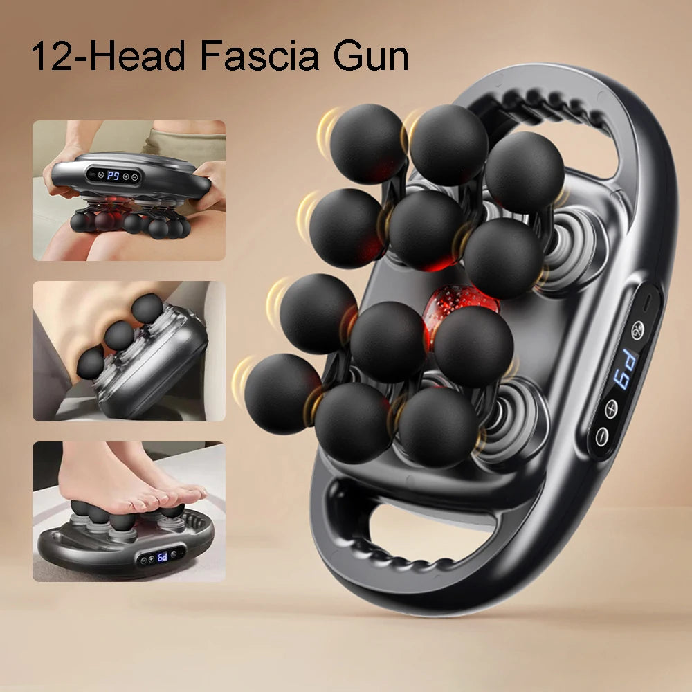 12-HEAD MASSAGE GUN