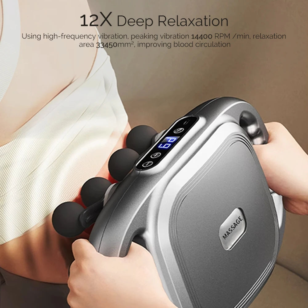 12-HEAD MASSAGE GUN