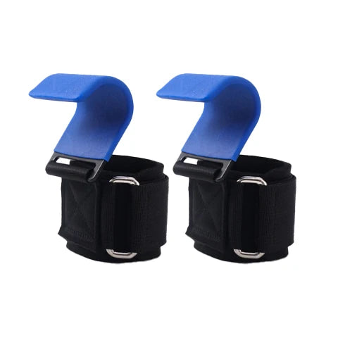 WEIGHT LIFTING HOOK GRIPS WITH WRIST WRAPS