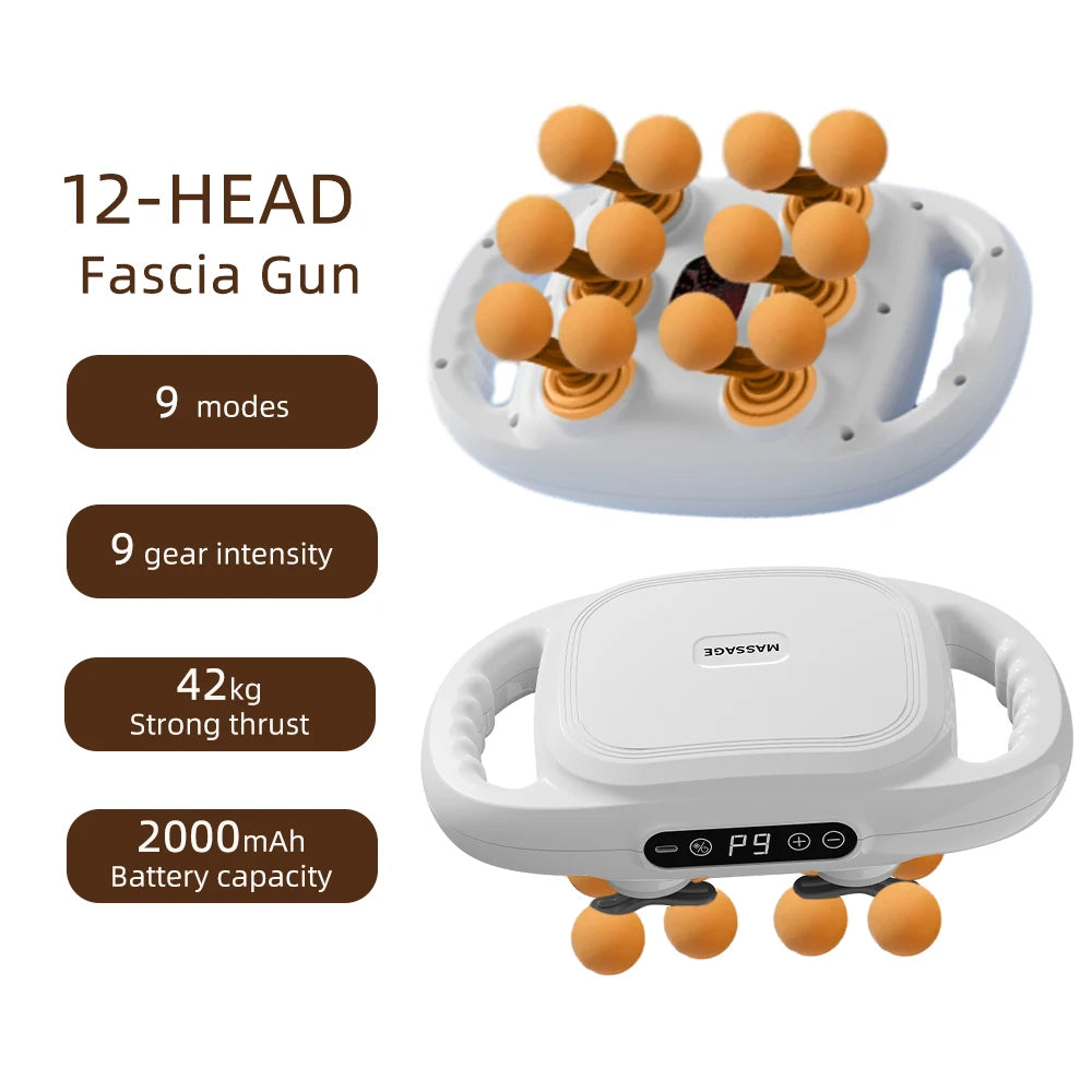 12-HEAD MASSAGE GUN