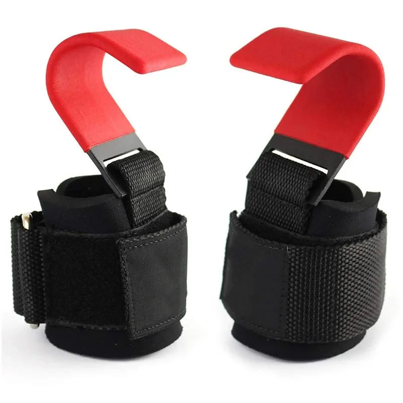 WEIGHT LIFTING HOOK GRIPS WITH WRIST WRAPS