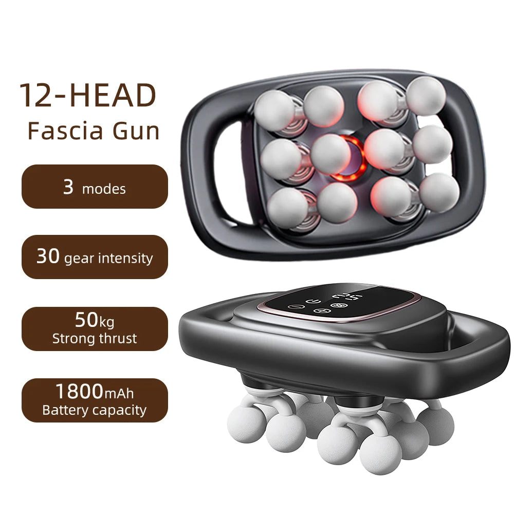 12-HEAD MASSAGE GUN